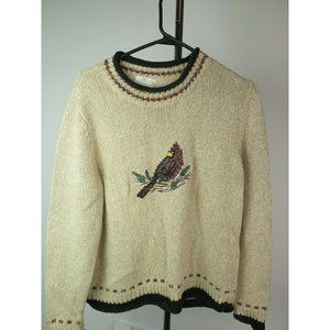 Christopher & Banks Long Sleeve Sweater Cardinal